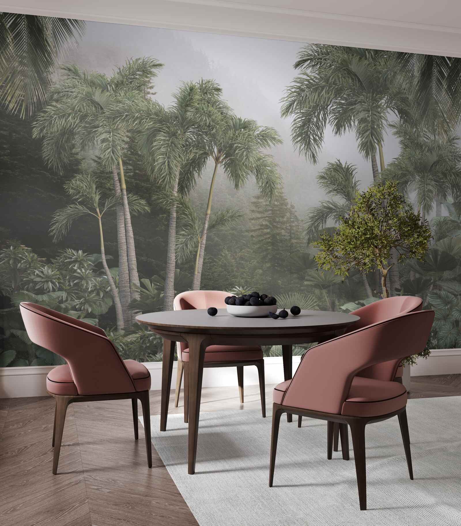 Fototapet Pregătirile pentru ploi abundente sunt în plină desfășurare la tropice