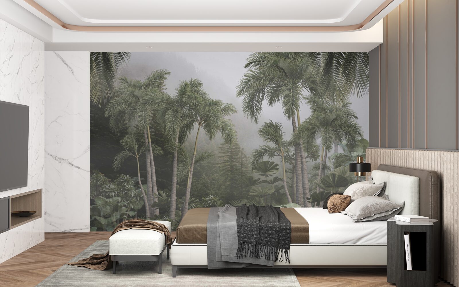 Fototapet Pregătirile pentru ploi abundente sunt în plină desfășurare la tropice