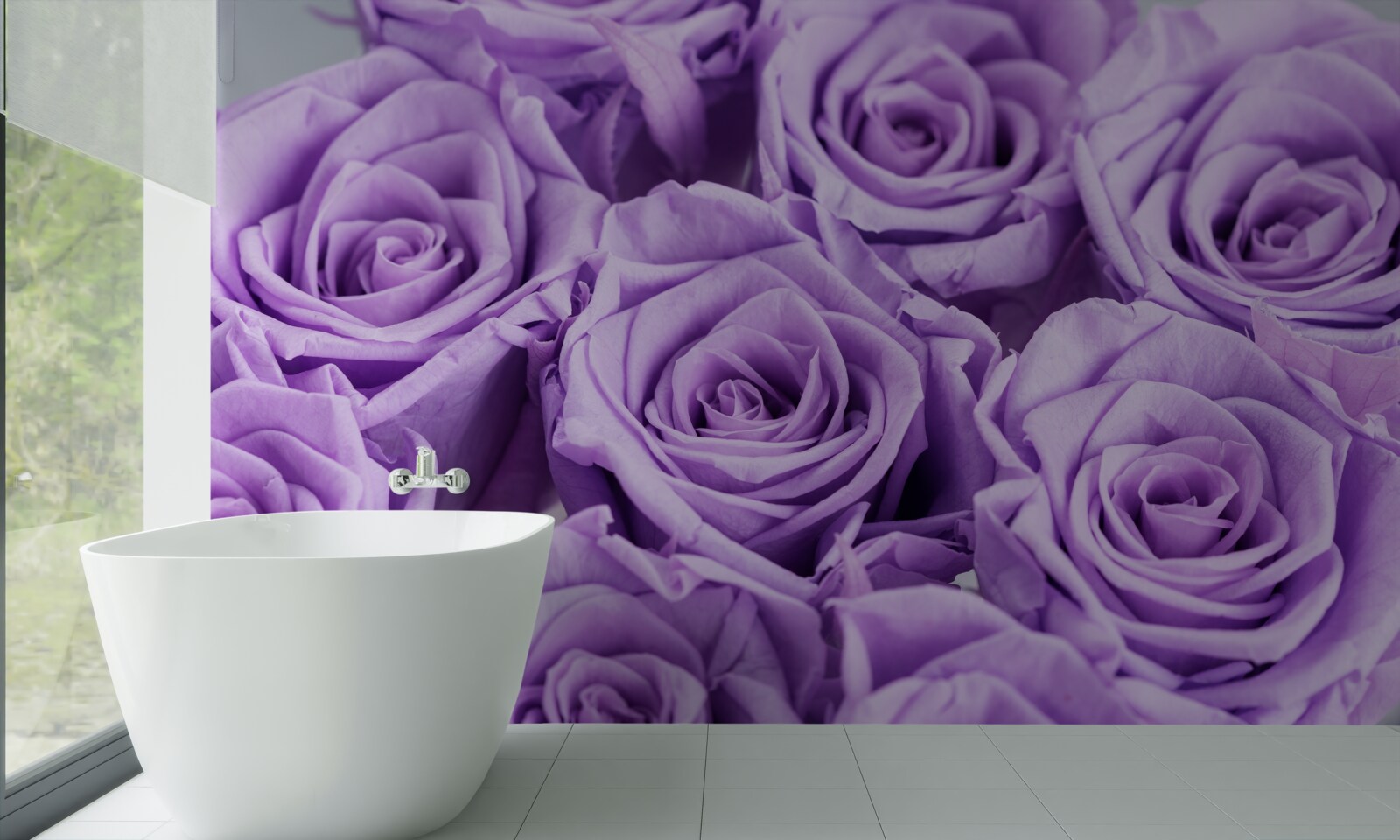 Fototapet compoziția trandafirilor de ametist