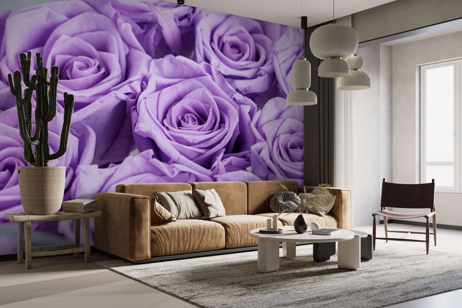 Fototapet compoziția trandafirilor de ametist