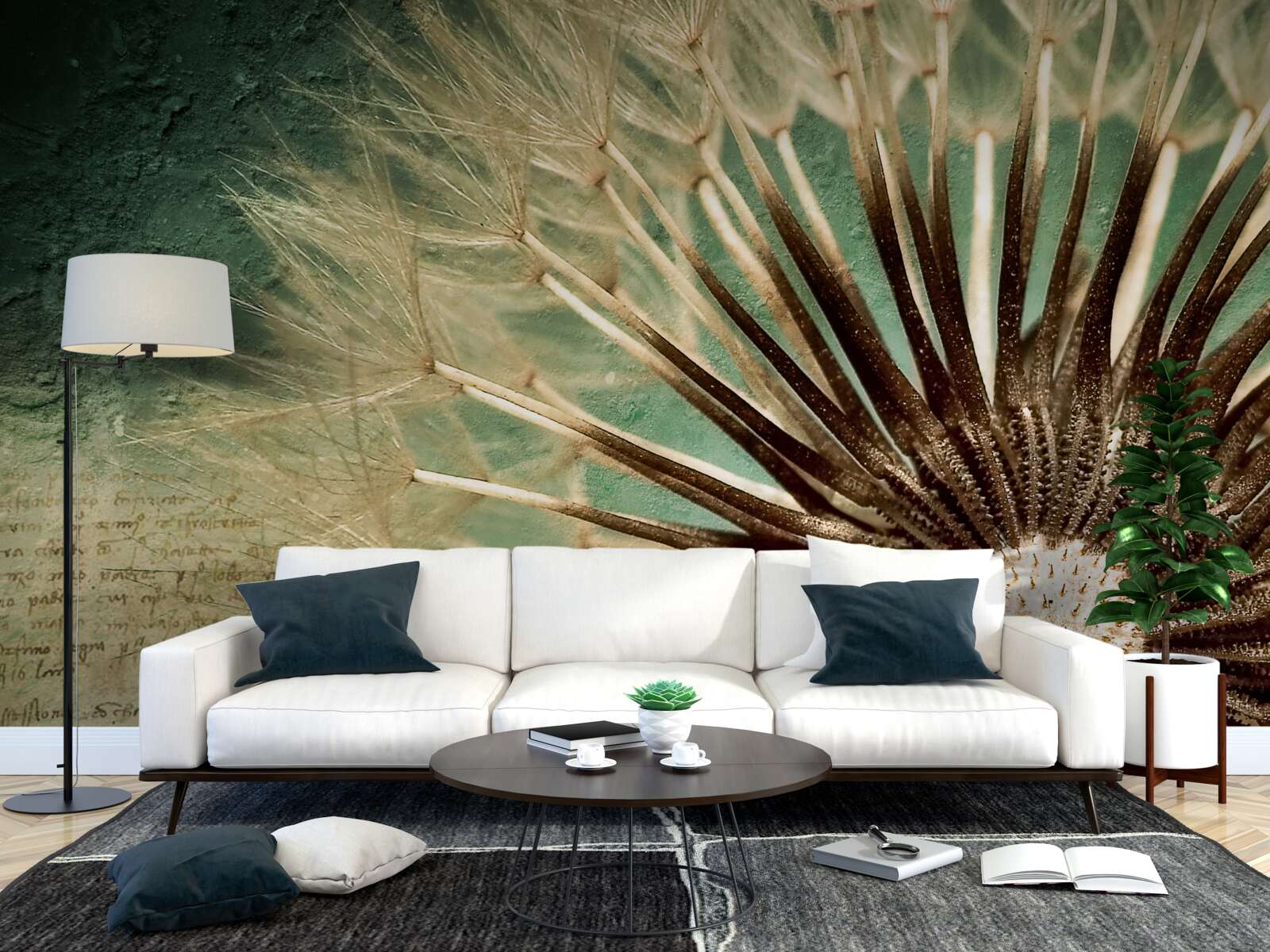 Fototapet sufletul păpădiei este plin de tandrețe