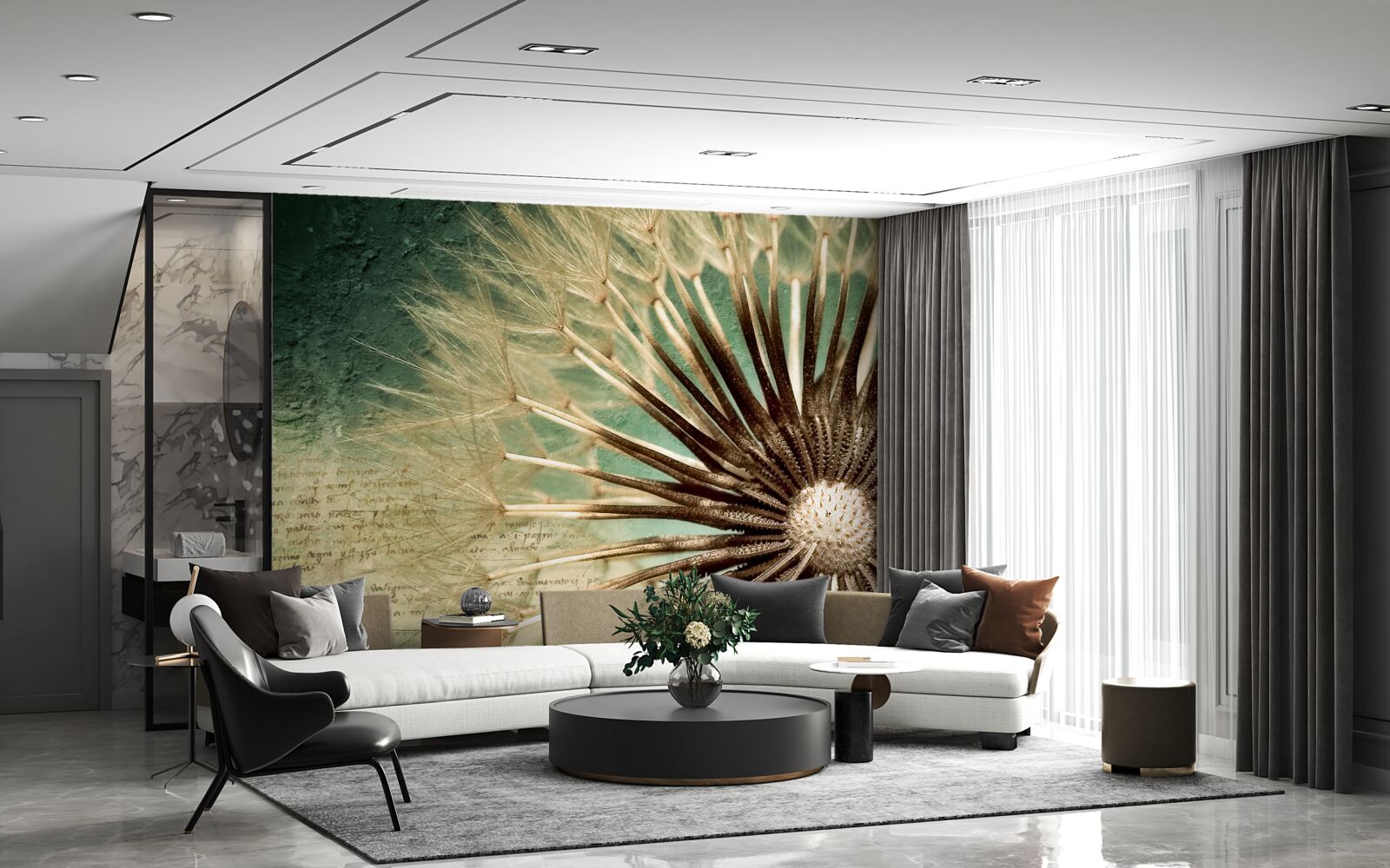 Fototapet sufletul păpădiei este plin de tandrețe