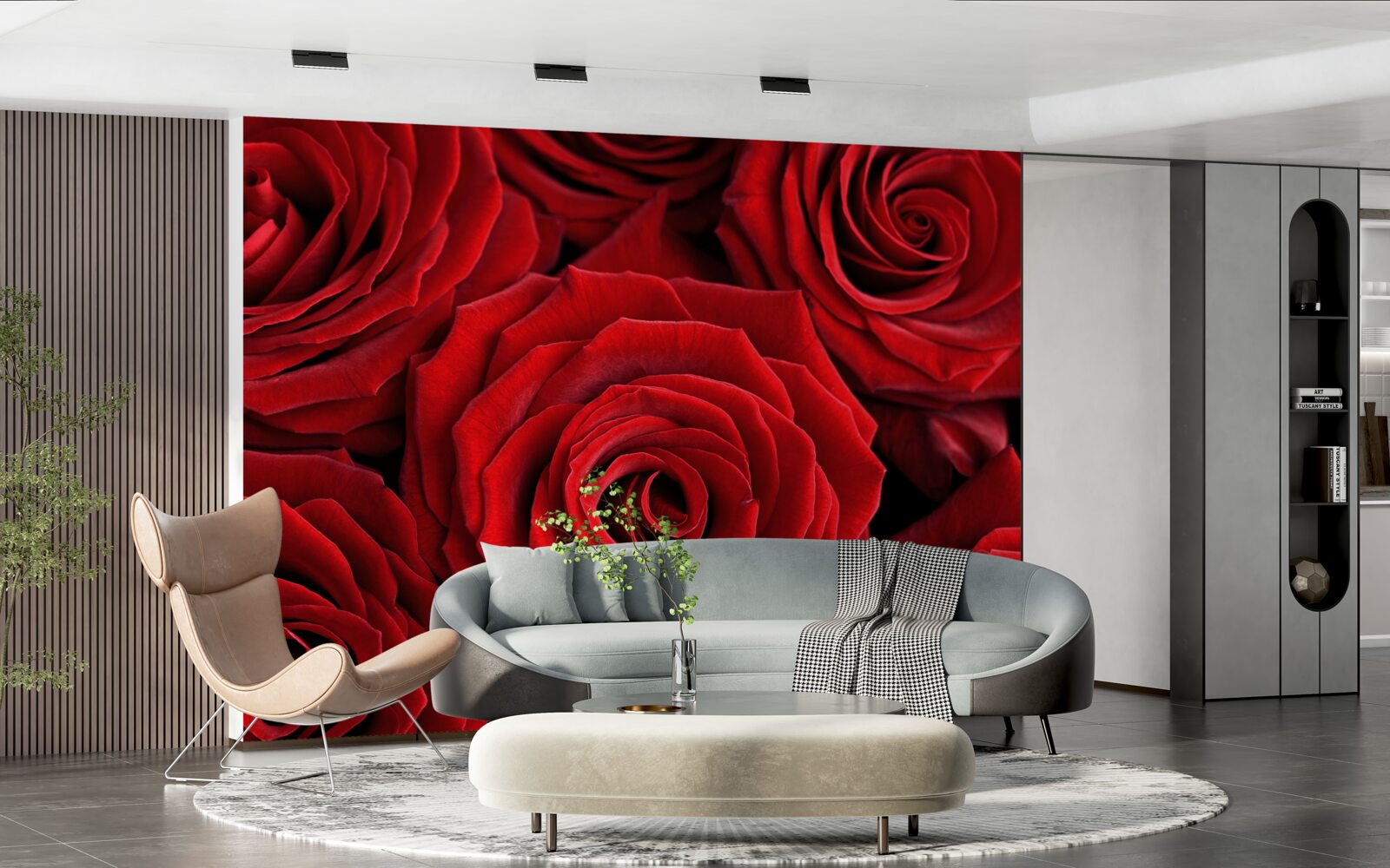 Fototapet rezumat al trandafirilor rosii traditionali