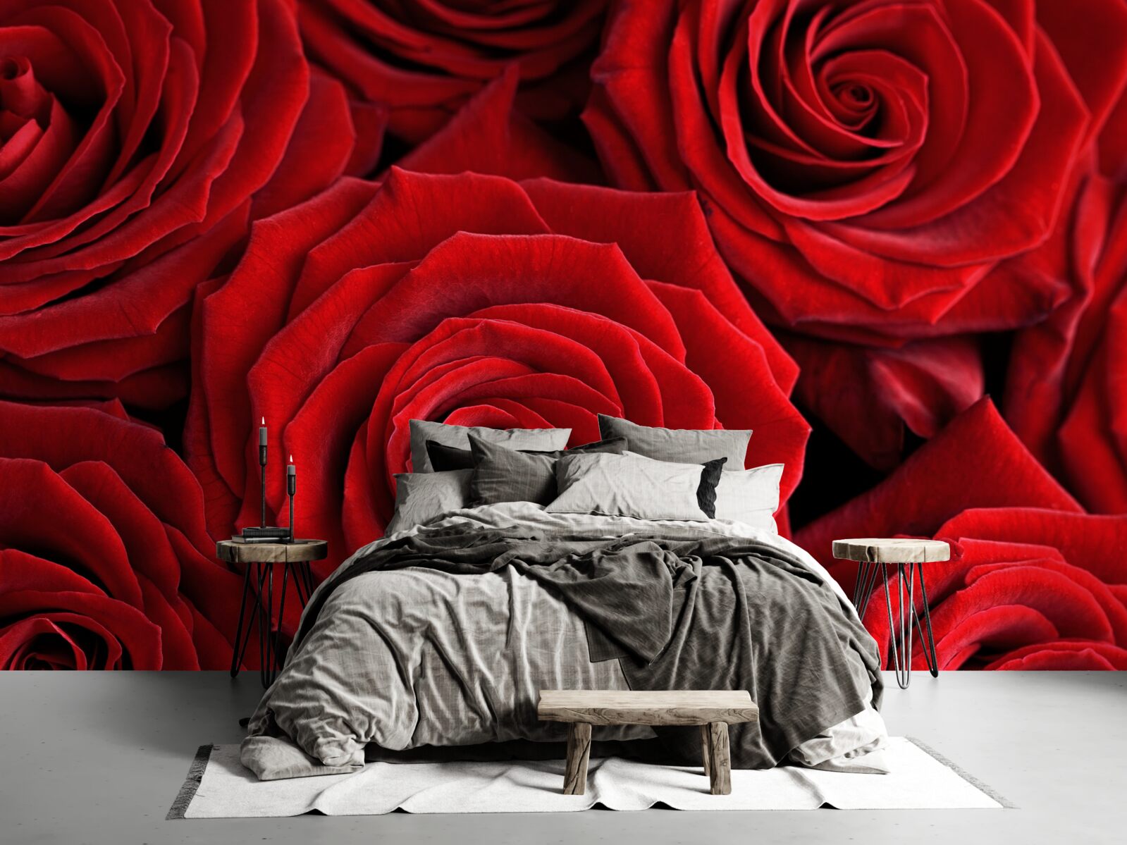 Fototapet rezumat al trandafirilor rosii traditionali