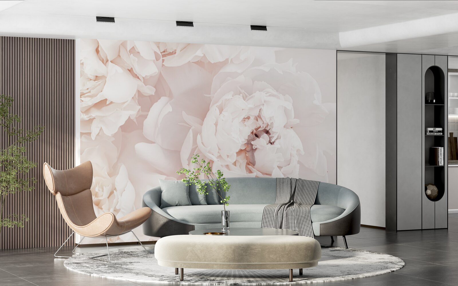 Fototapet bujor de o frumusețe pastelată delicată