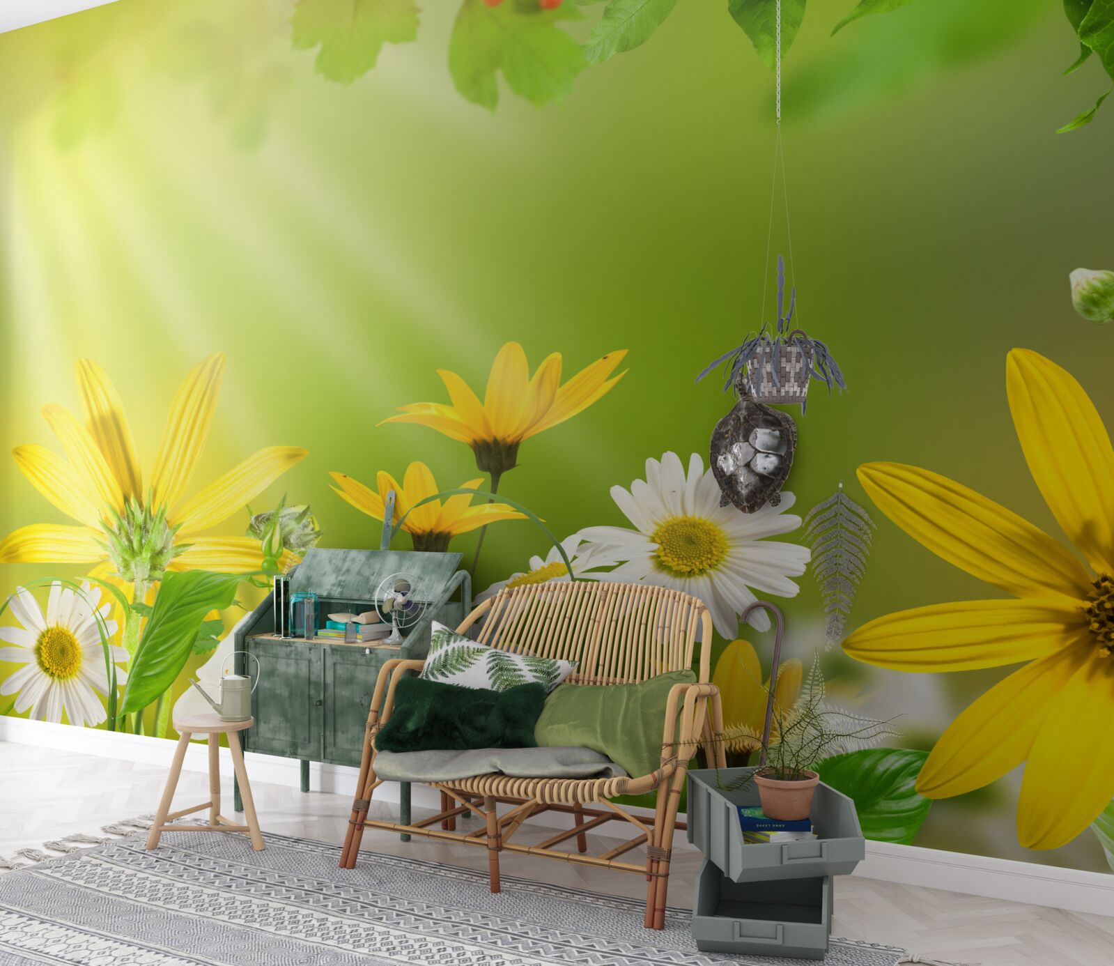 Fototapet Zori pe o pajiște de vară