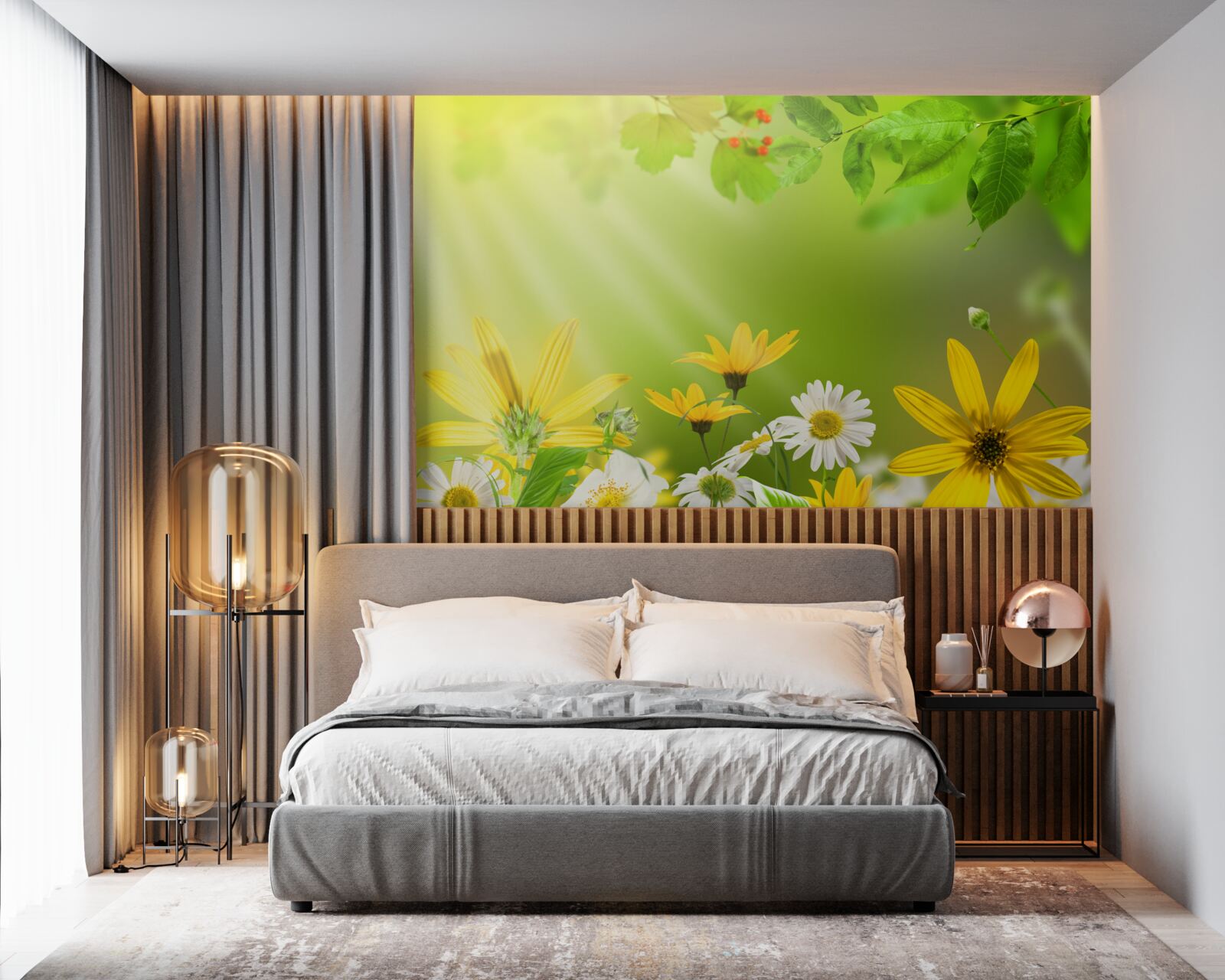 Fototapet Zori pe o pajiște de vară