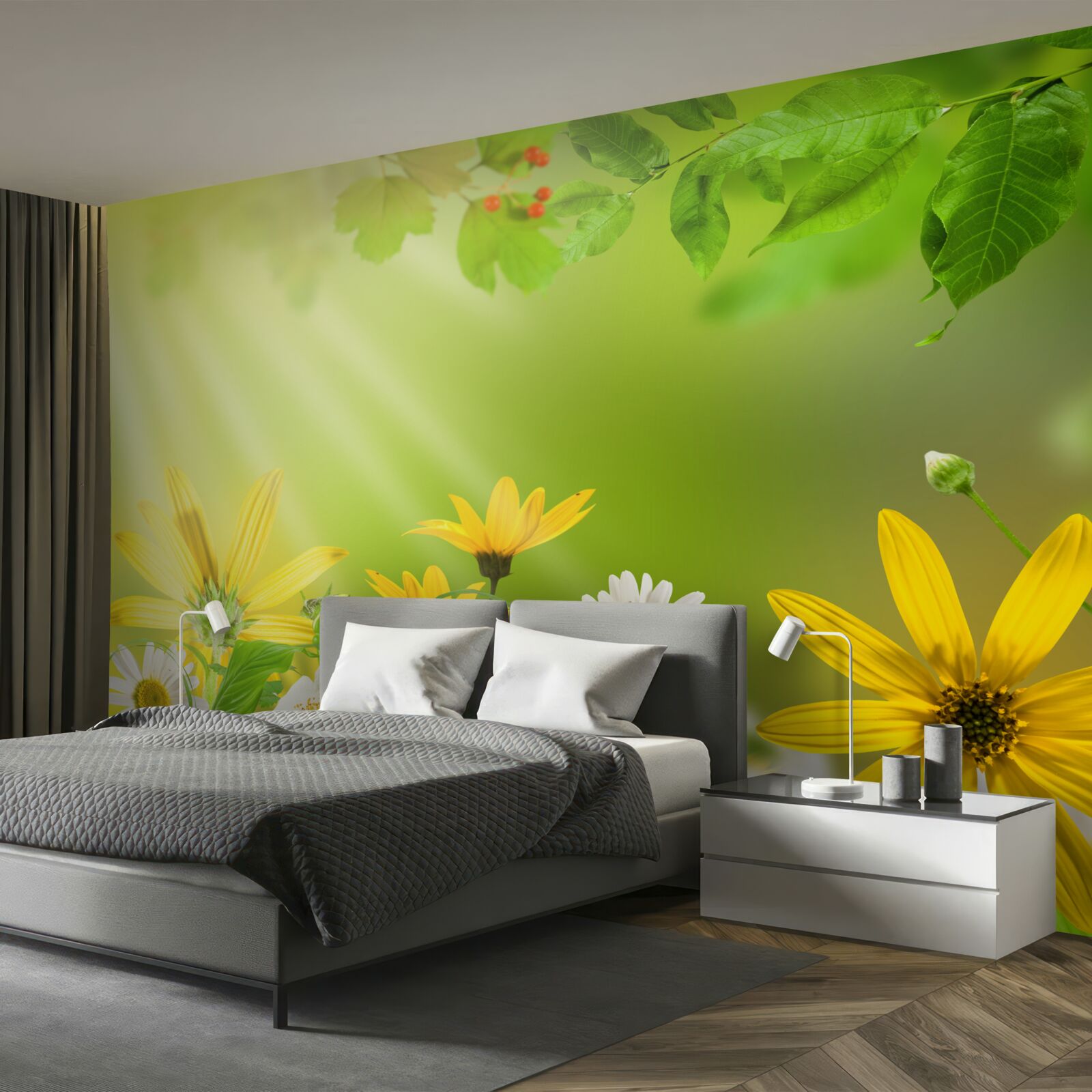 Fototapet Zori pe o pajiște de vară