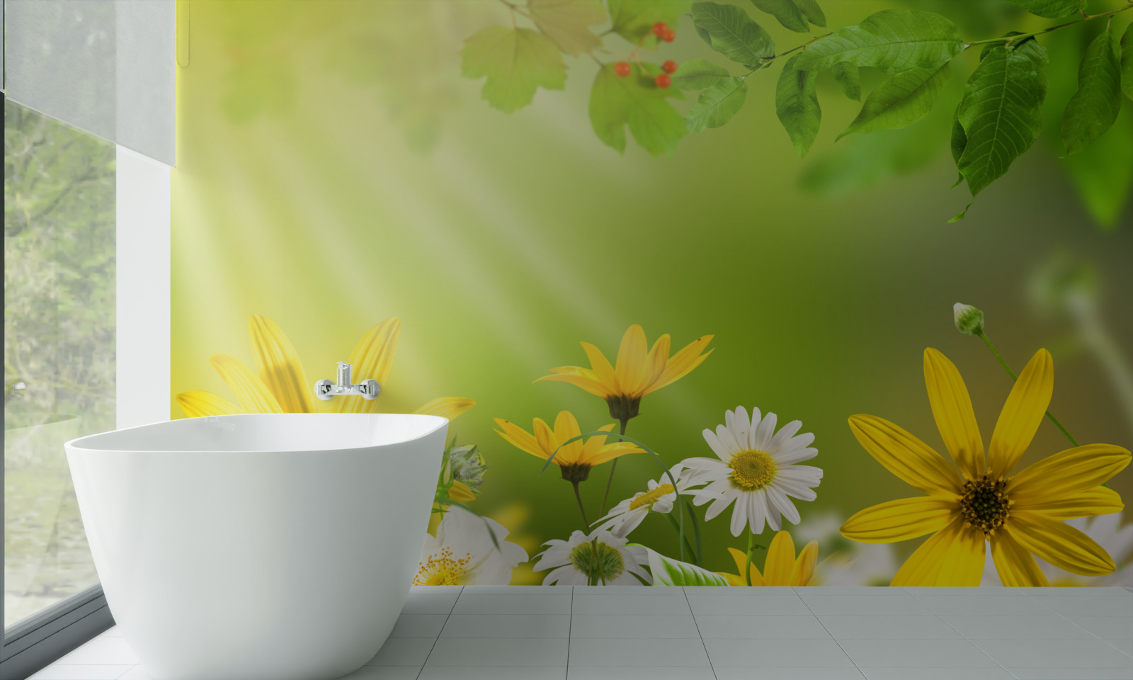 Fototapet Zori pe o pajiște de vară