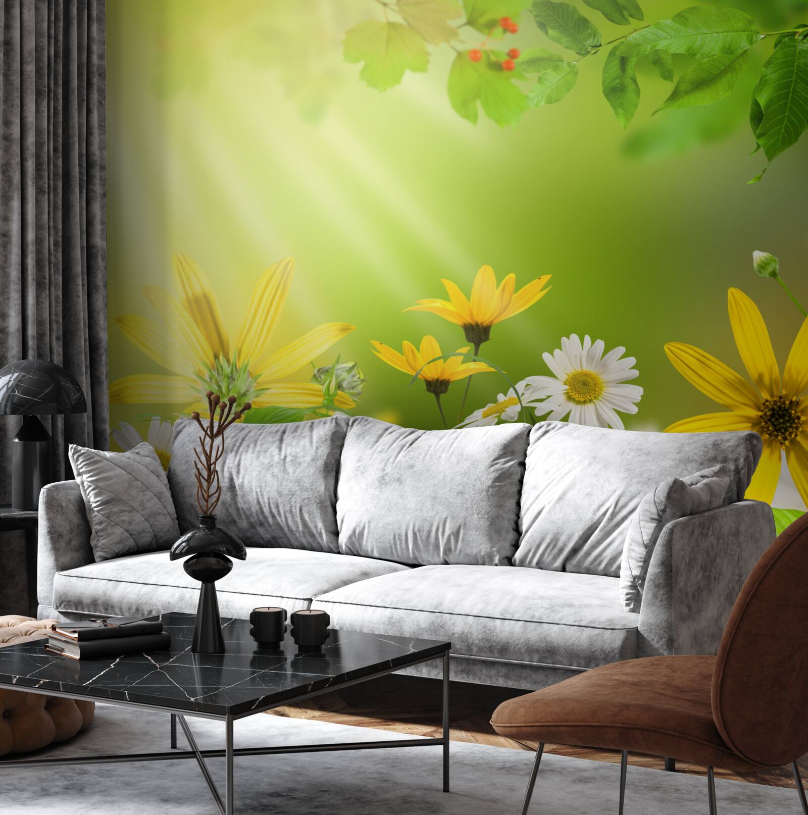 Fototapet Zori pe o pajiște de vară