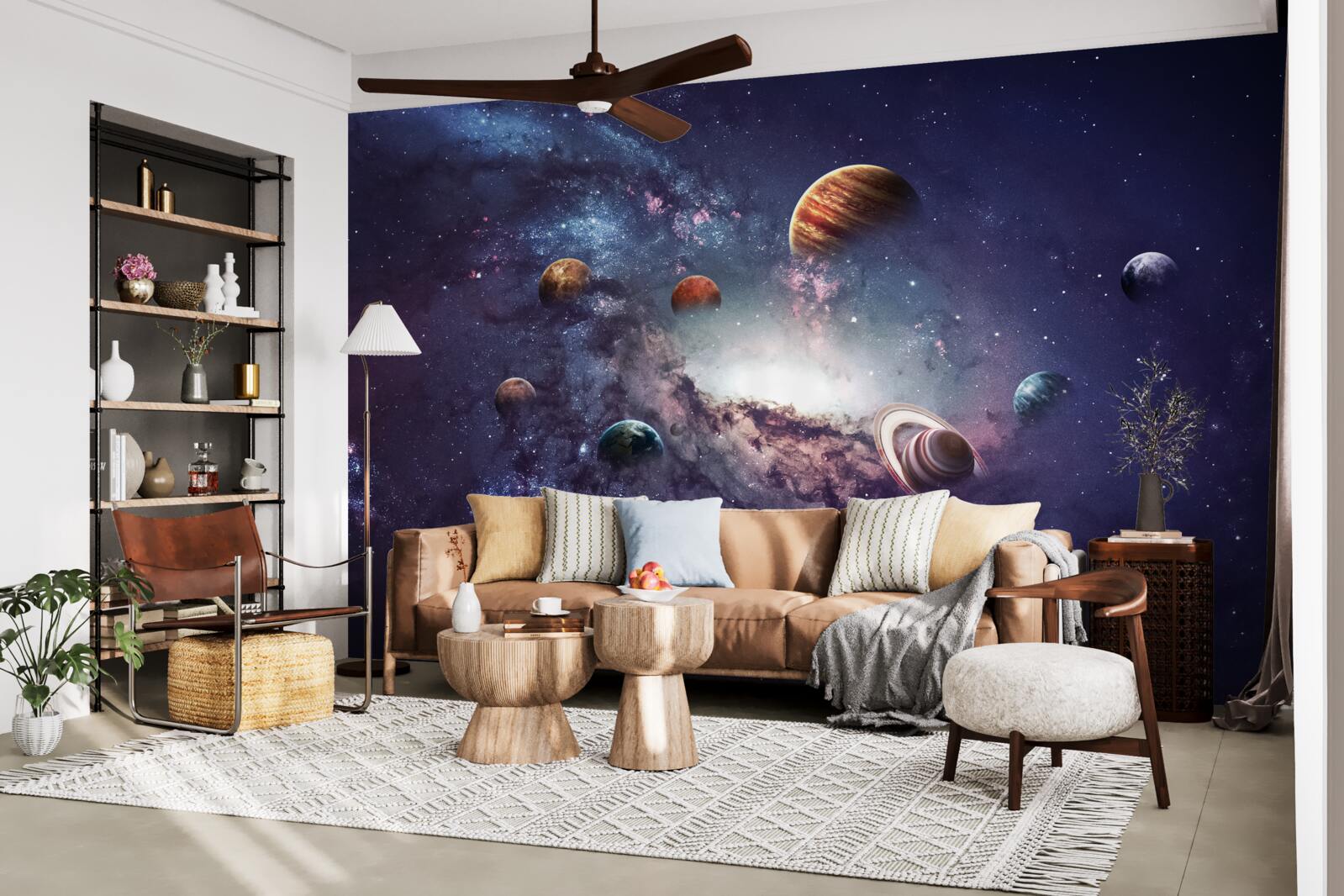 Fototapet dimensiunile planetelor din galaxie