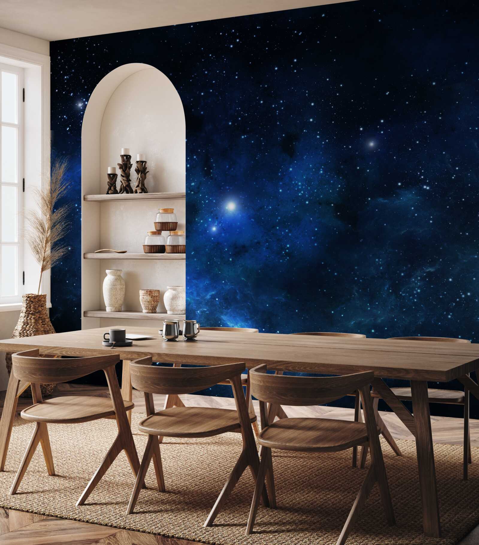 Fototapet spațiul strălucește cu galaxii