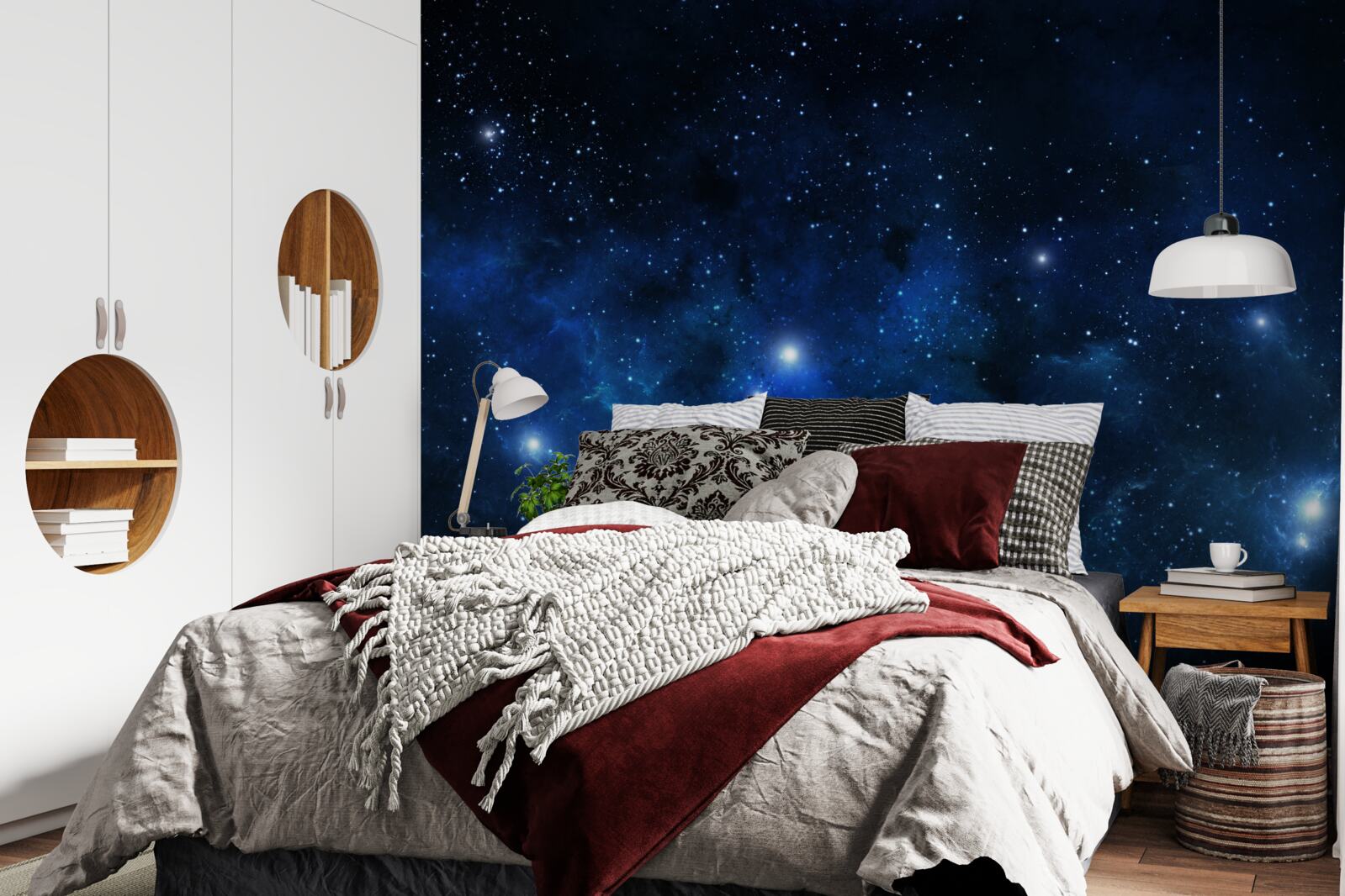 Fototapet spațiul strălucește cu galaxii