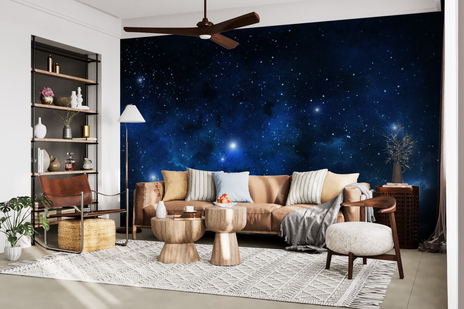 Fototapet spațiul strălucește cu galaxii