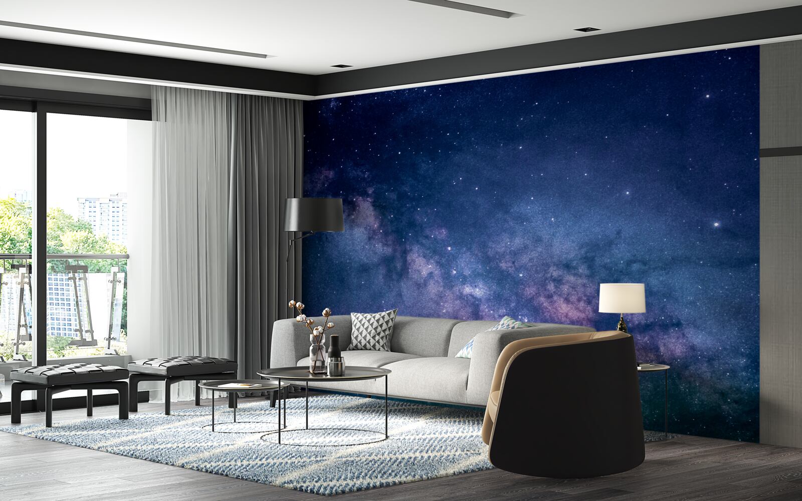 Fototapet galaxie celestă calea lăptoasă