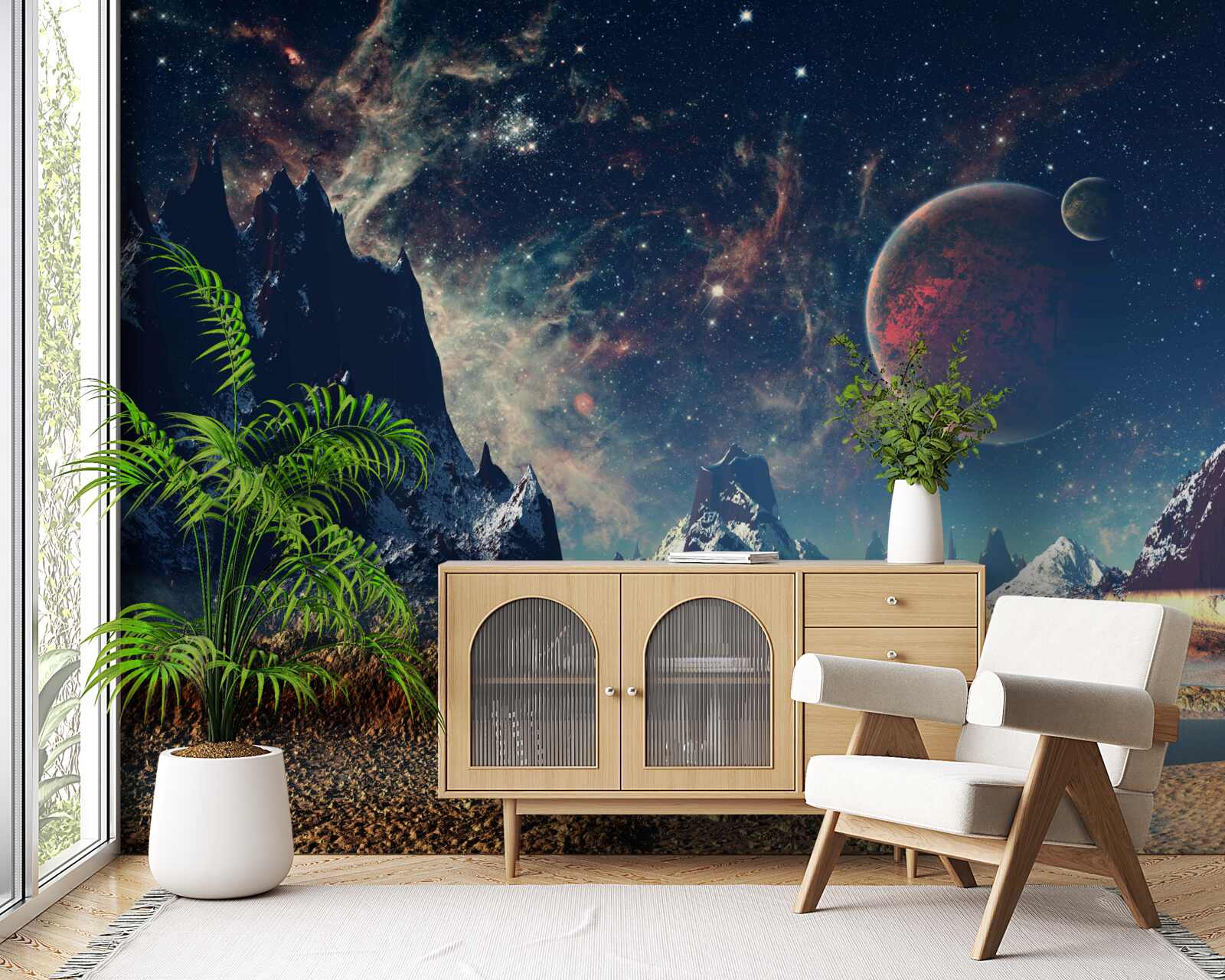 Fototapet suprafața planetei este fantastică