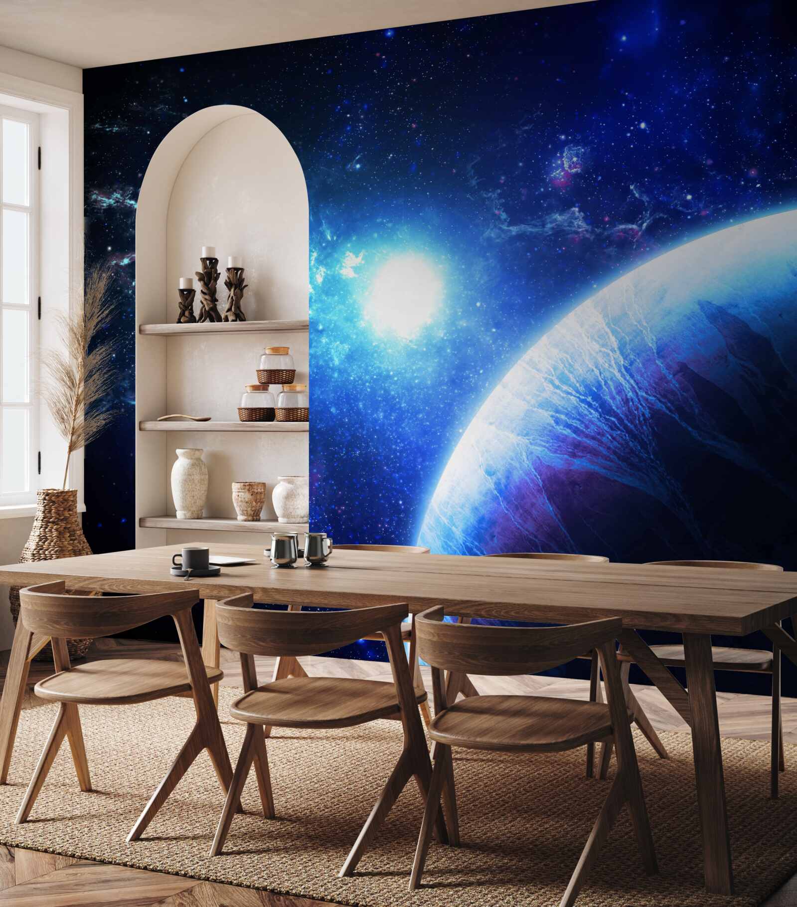 Fototapet apariția unei noi stele poate fi parafrazată ca "nașterea unei noi stele"