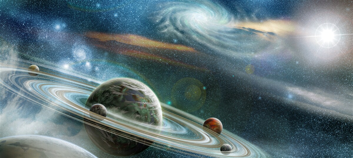 Fototapet universuri vaste