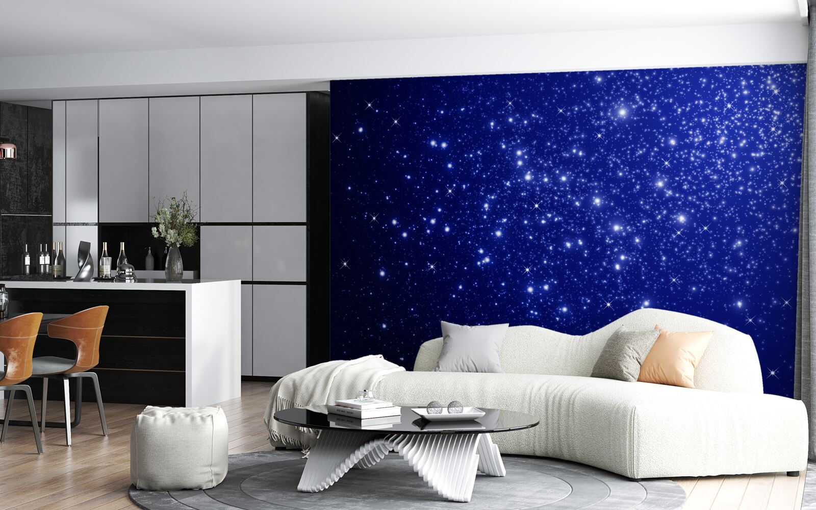 Fototapet nenumărate lumini în sfera celestă