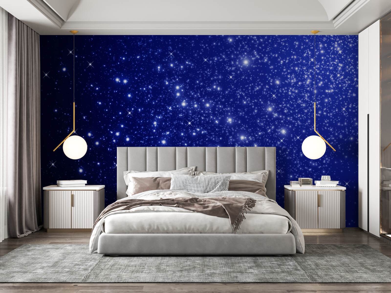 Fototapet nenumărate lumini în sfera celestă