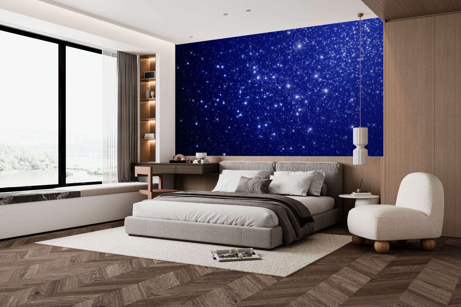 Fototapet nenumărate lumini în sfera celestă