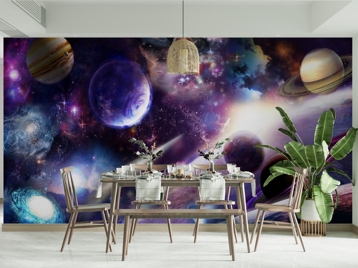 Fototapet obiecte din univers