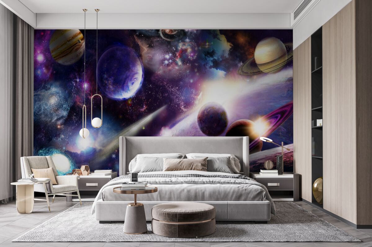 Fototapet obiecte din univers