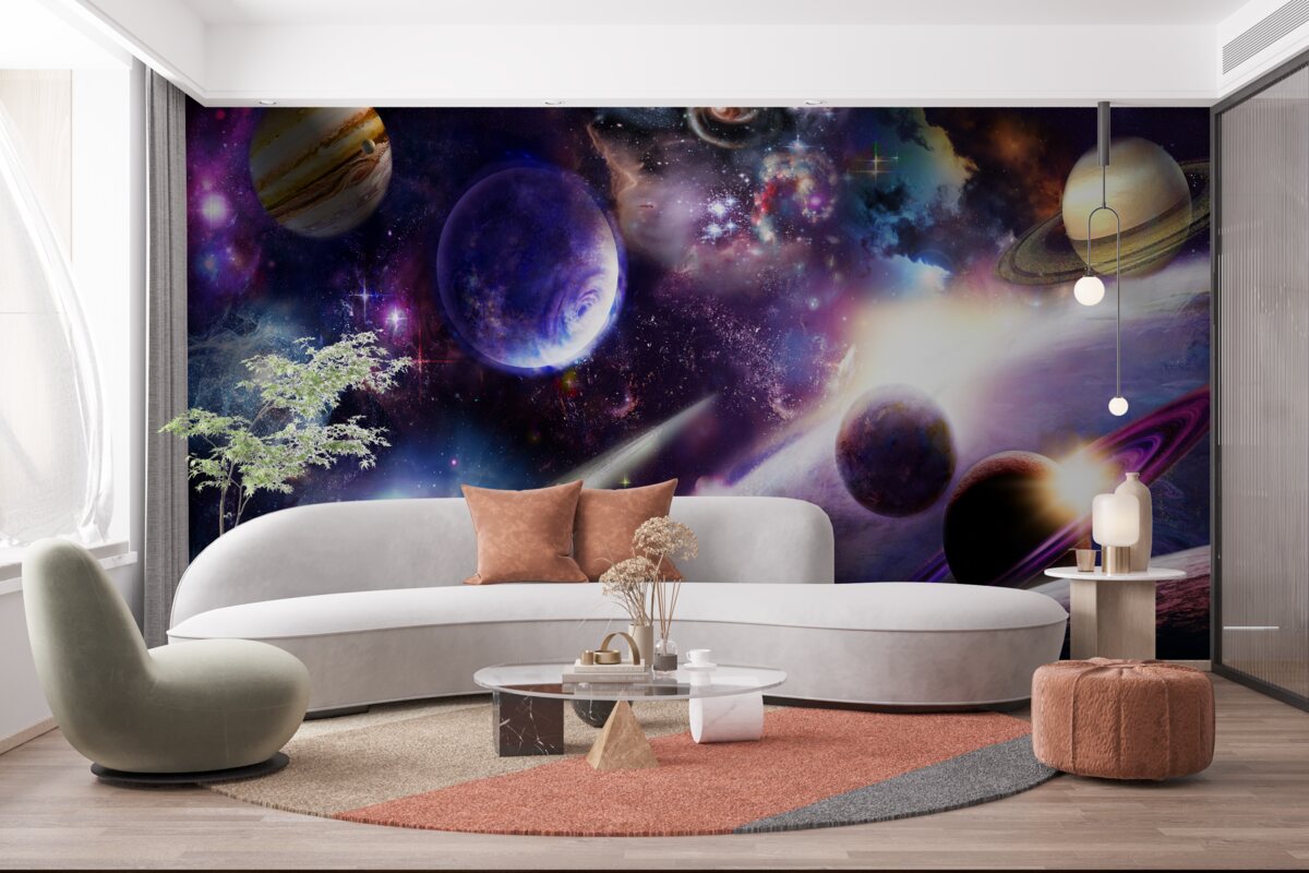 Fototapet obiecte din univers