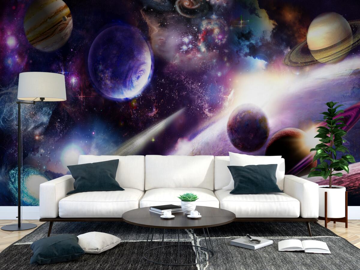 Fototapet obiecte din univers