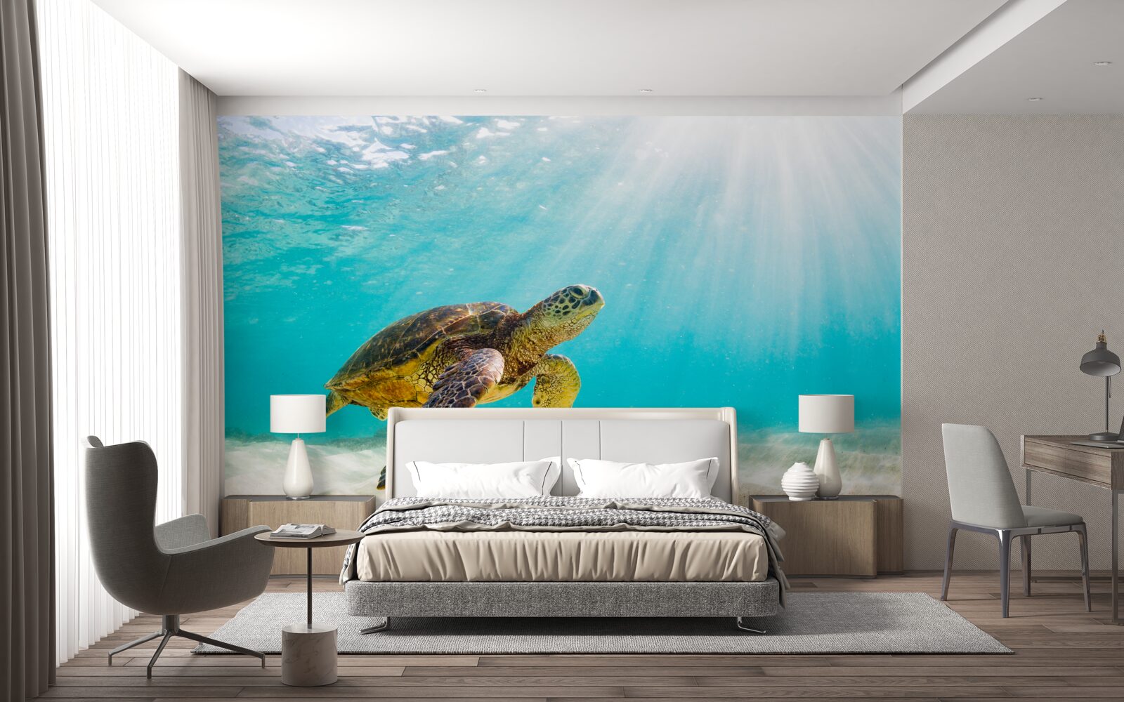 Fototapet Cranii galbene pe un fund nisipos