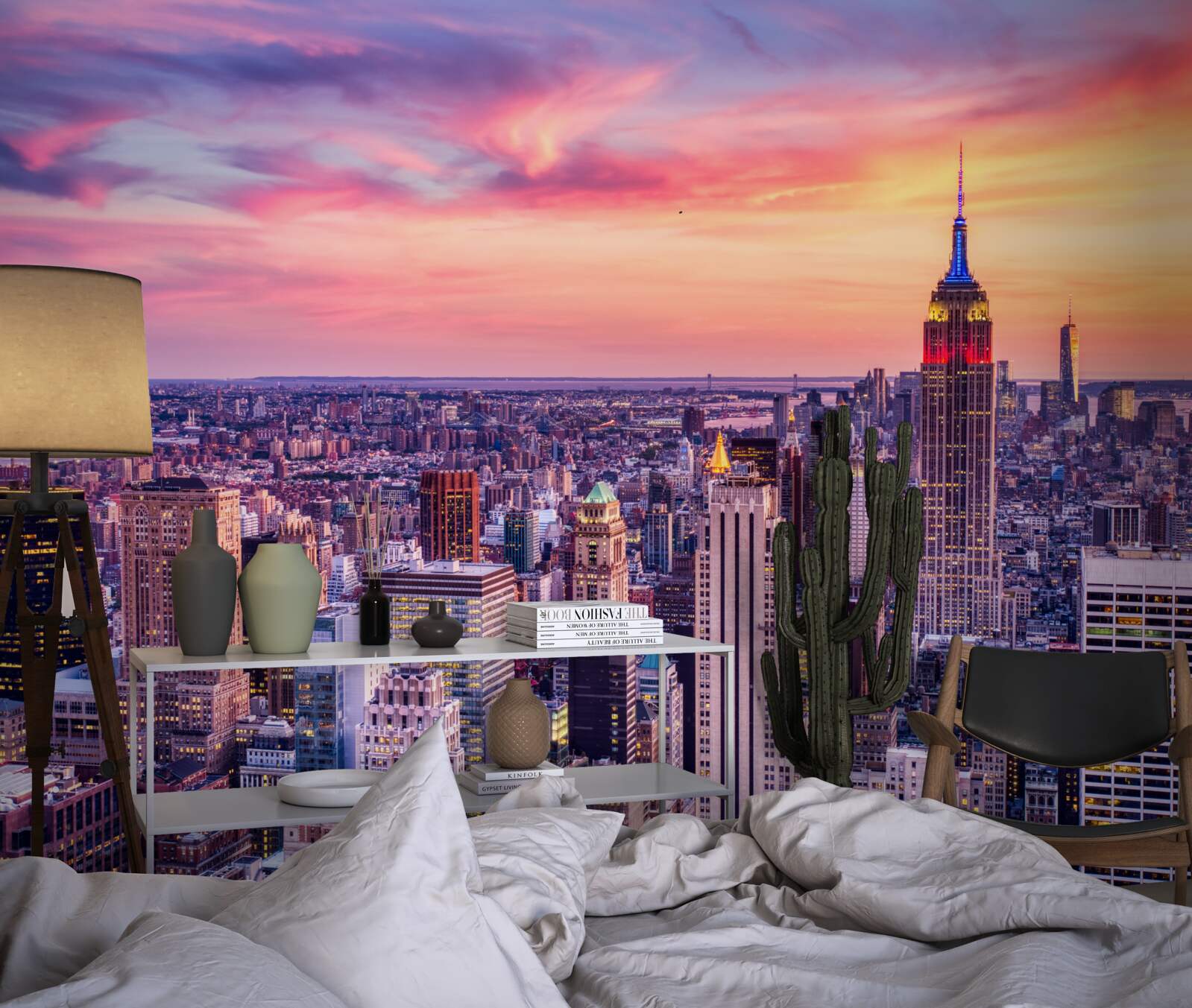 Fototapet răsărit de soare în new york