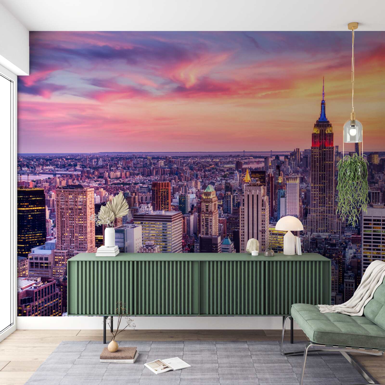 Fototapet răsărit de soare în new york