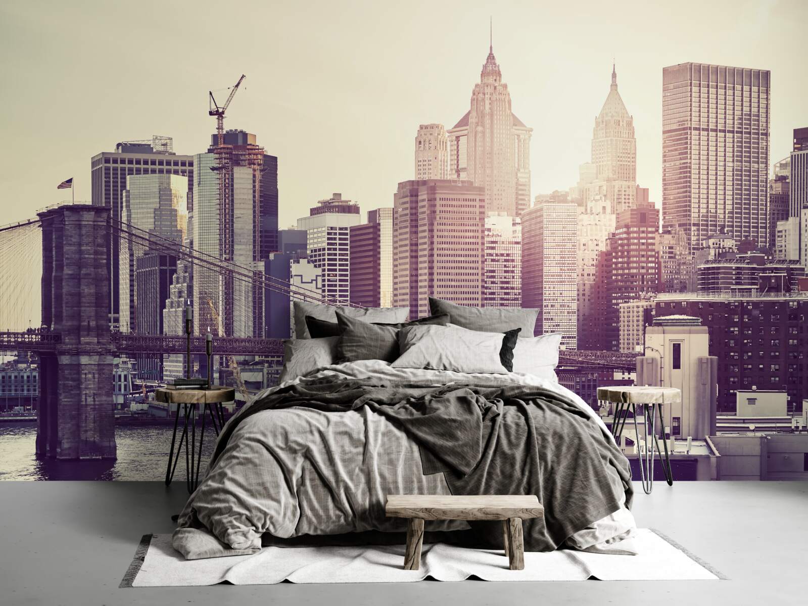 Fototapet linia de orizont fascinantă a Manhattanului