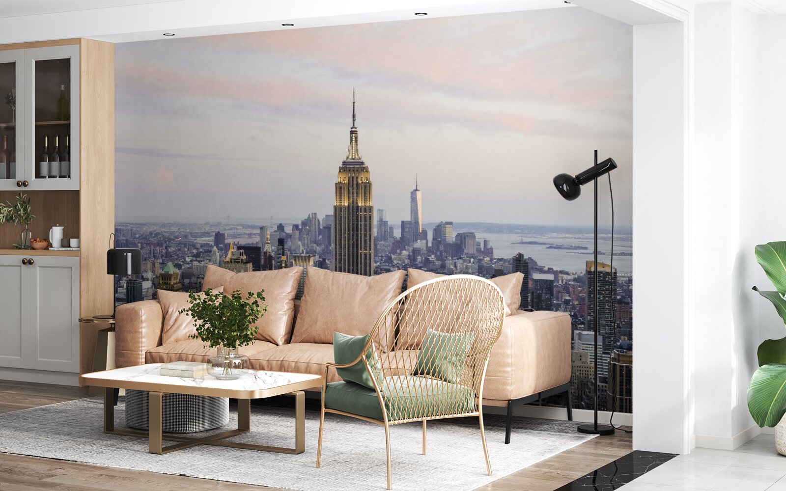 Fototapet iluminarea clădirii empire state