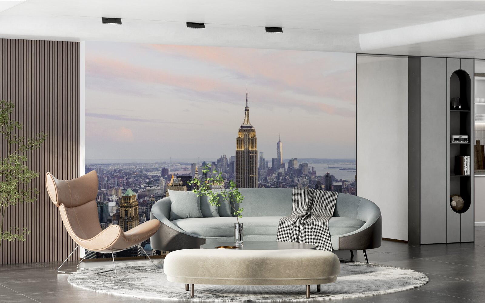 Fototapet iluminarea clădirii empire state