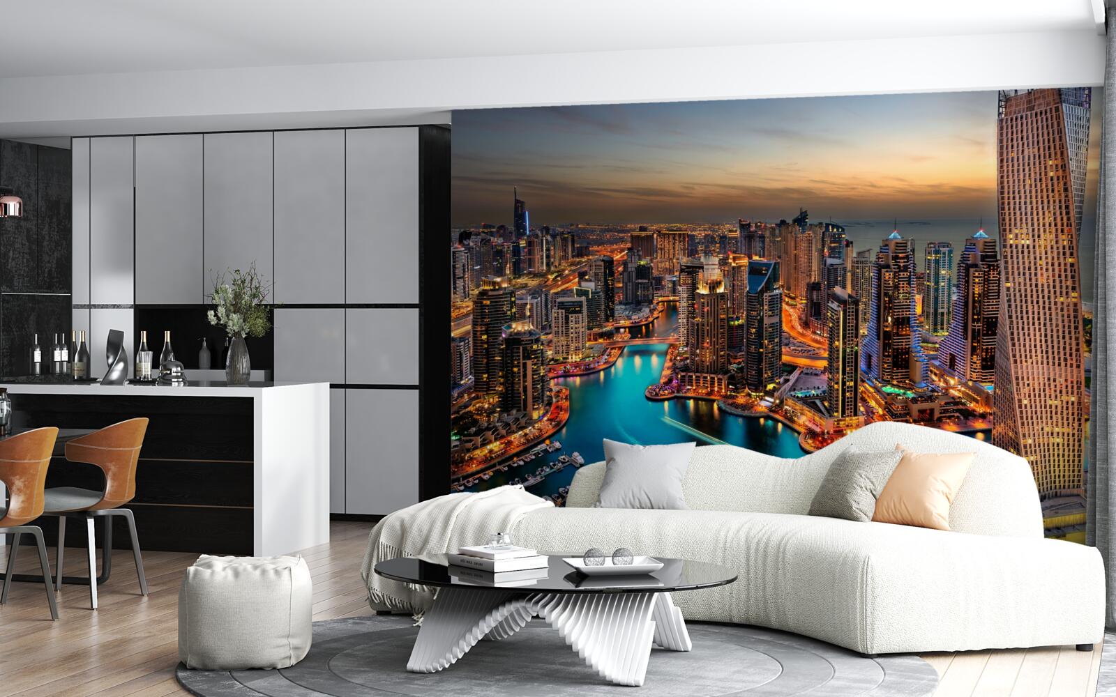 Fototapet orizontul orașului dubai