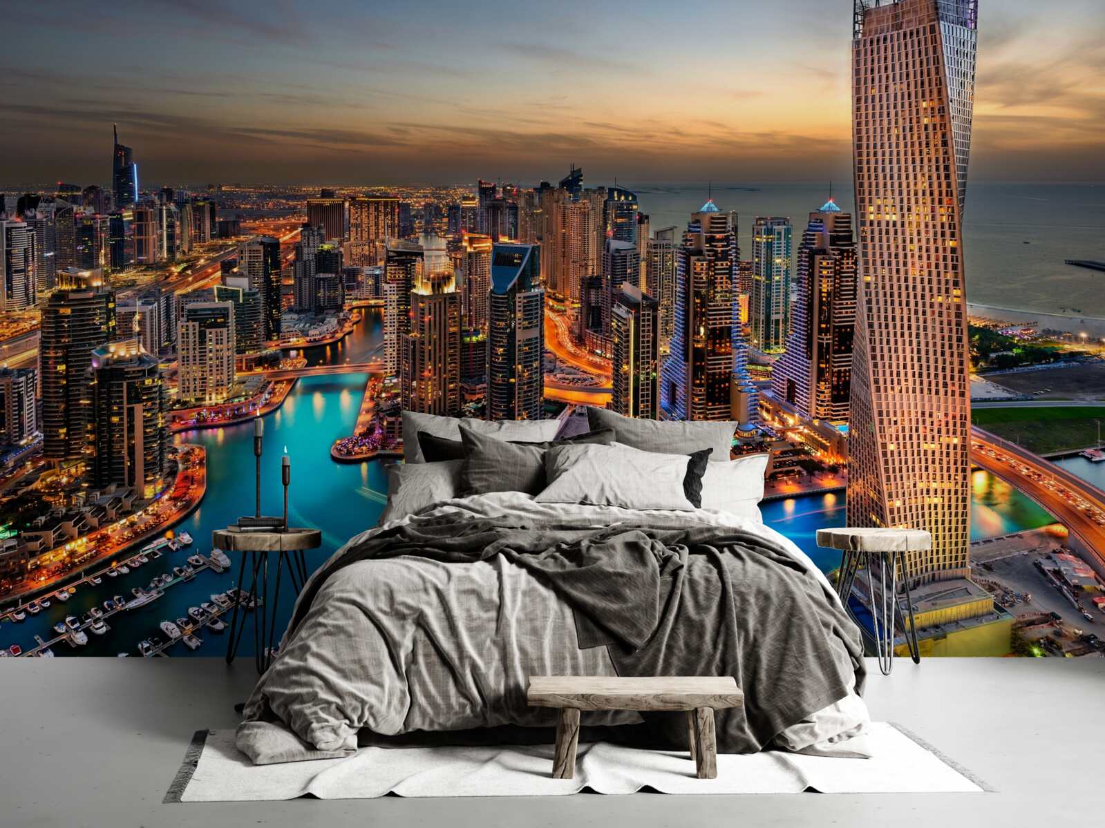 Fototapet orizontul orașului dubai