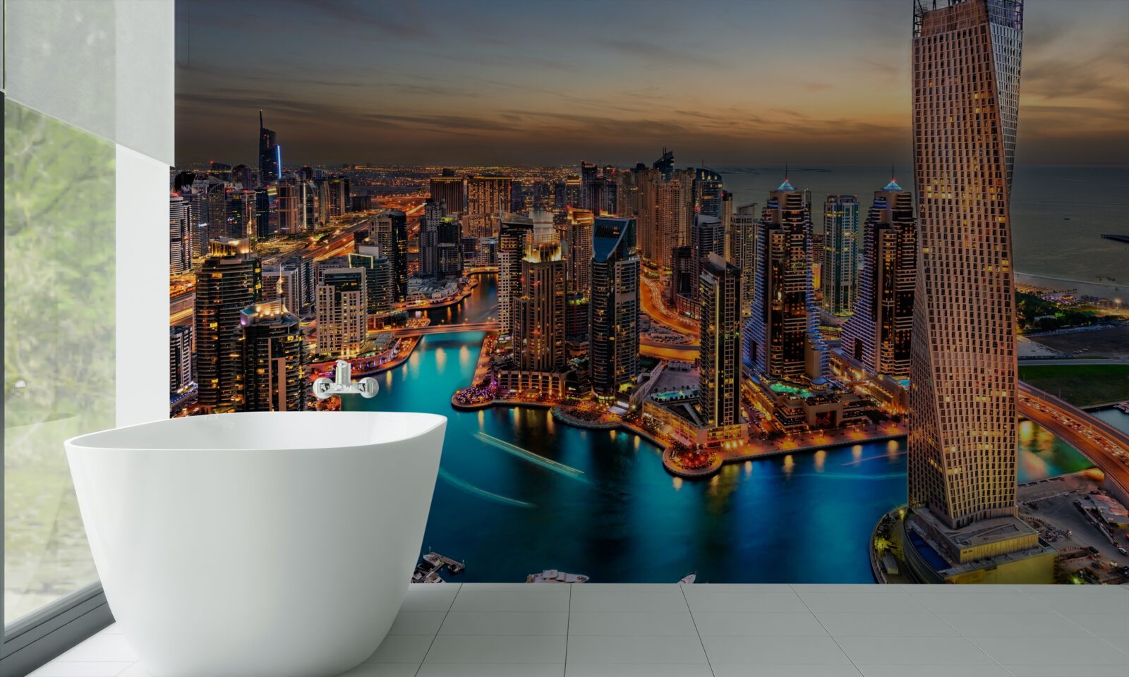 Fototapet orizontul orașului dubai