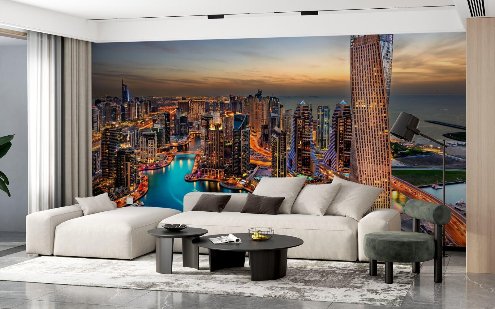 Fototapet orizontul orașului dubai