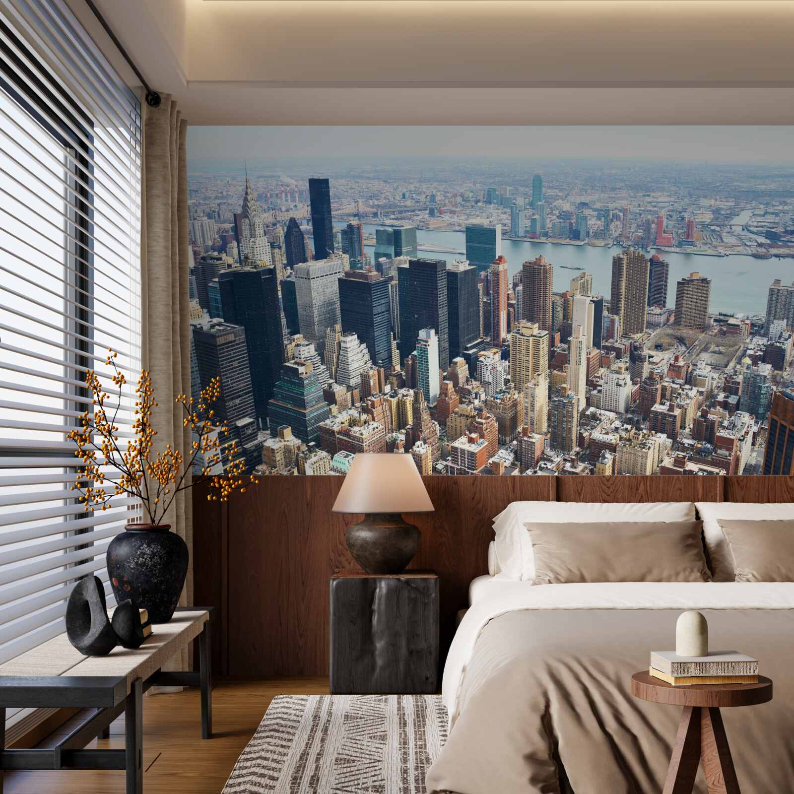 Fototapet clădirile din new york și acoperișurile lor