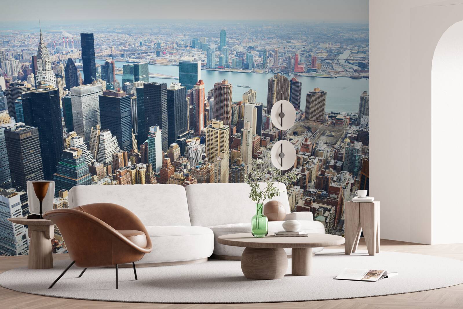 Fototapet clădirile din new york și acoperișurile lor