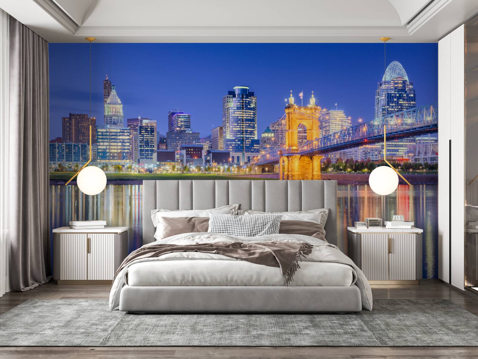 Fototapet cincinnati nocą