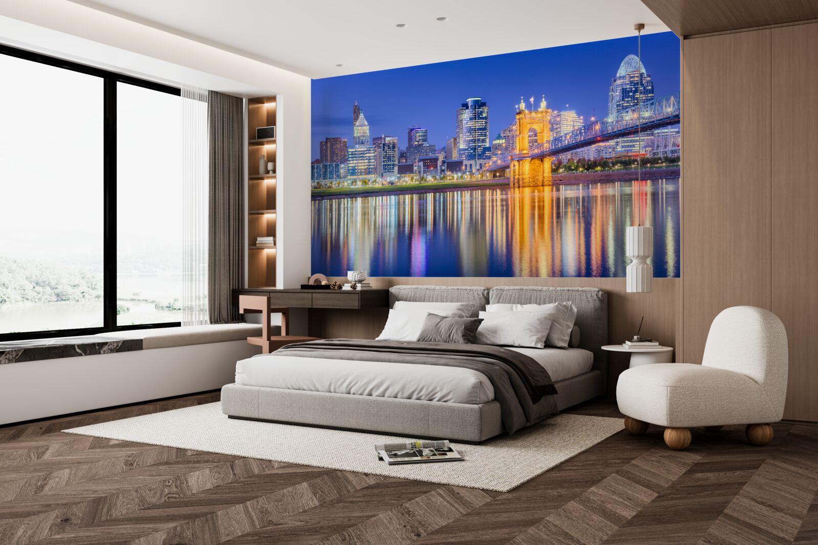 Fototapet cincinnati nocą