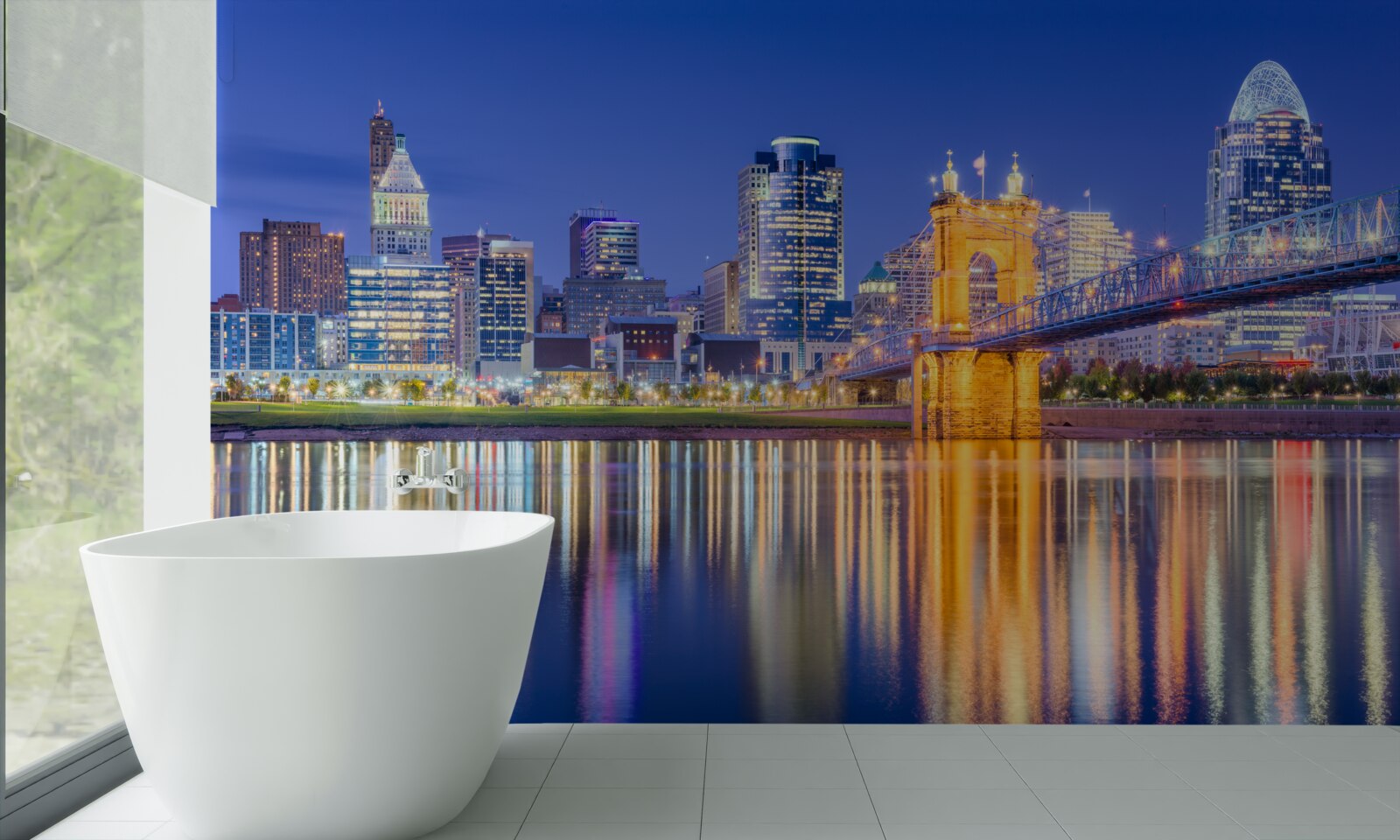 Fototapet cincinnati nocą