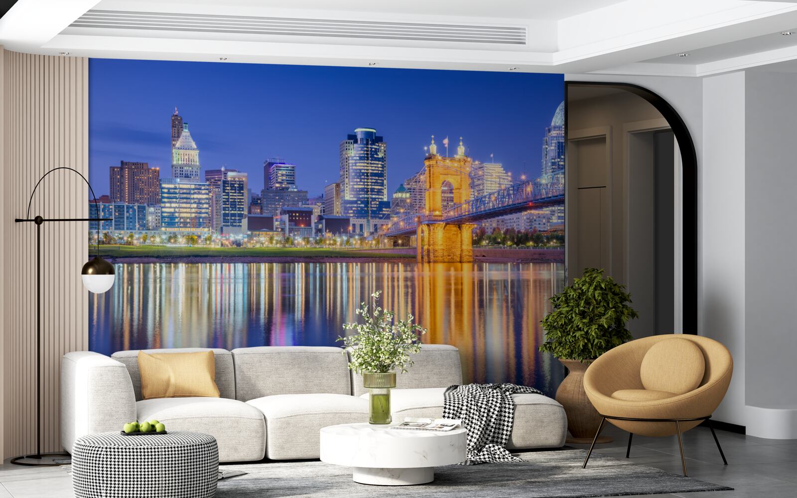 Fototapet cincinnati nocą