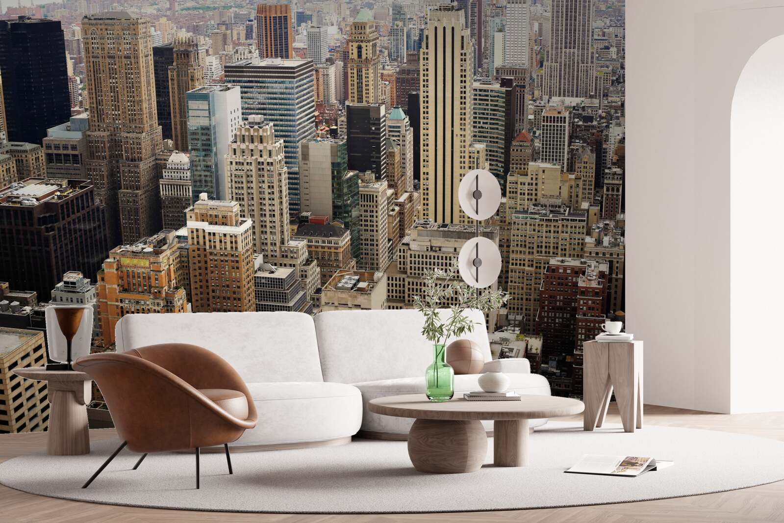 Fototapet vedere a arhitecturii metropolitane de la bordură