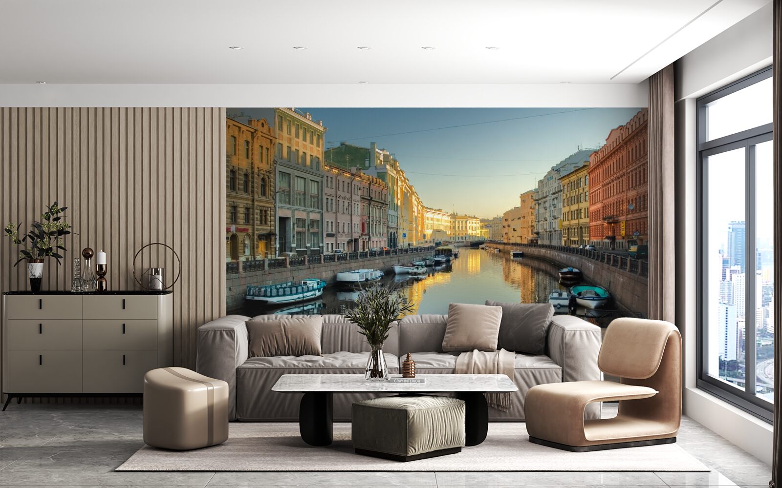 Fototapet canalul sankt petersburg are o mare frumusețe