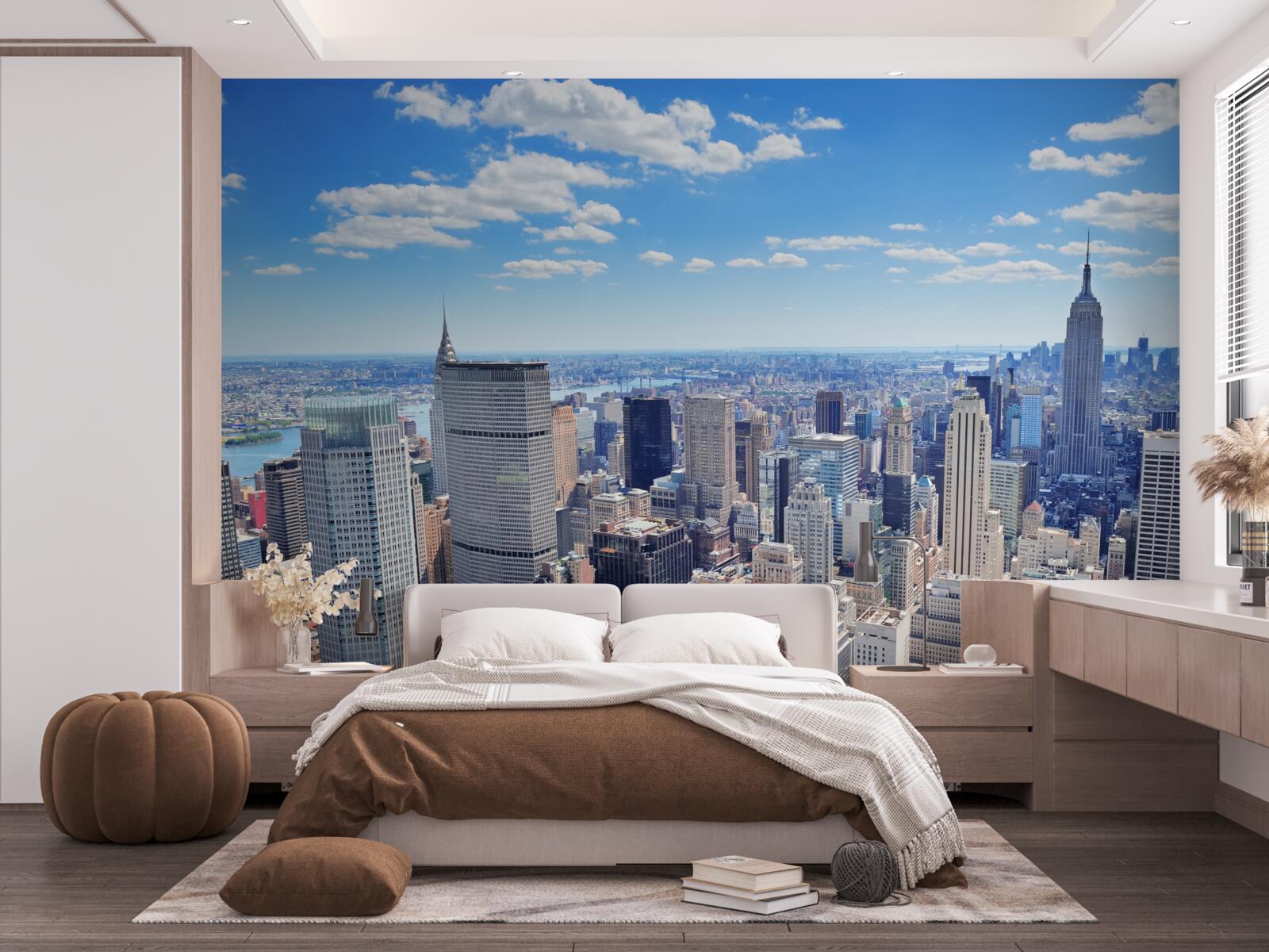 Fototapet deasupra zgârie-norilor din new york