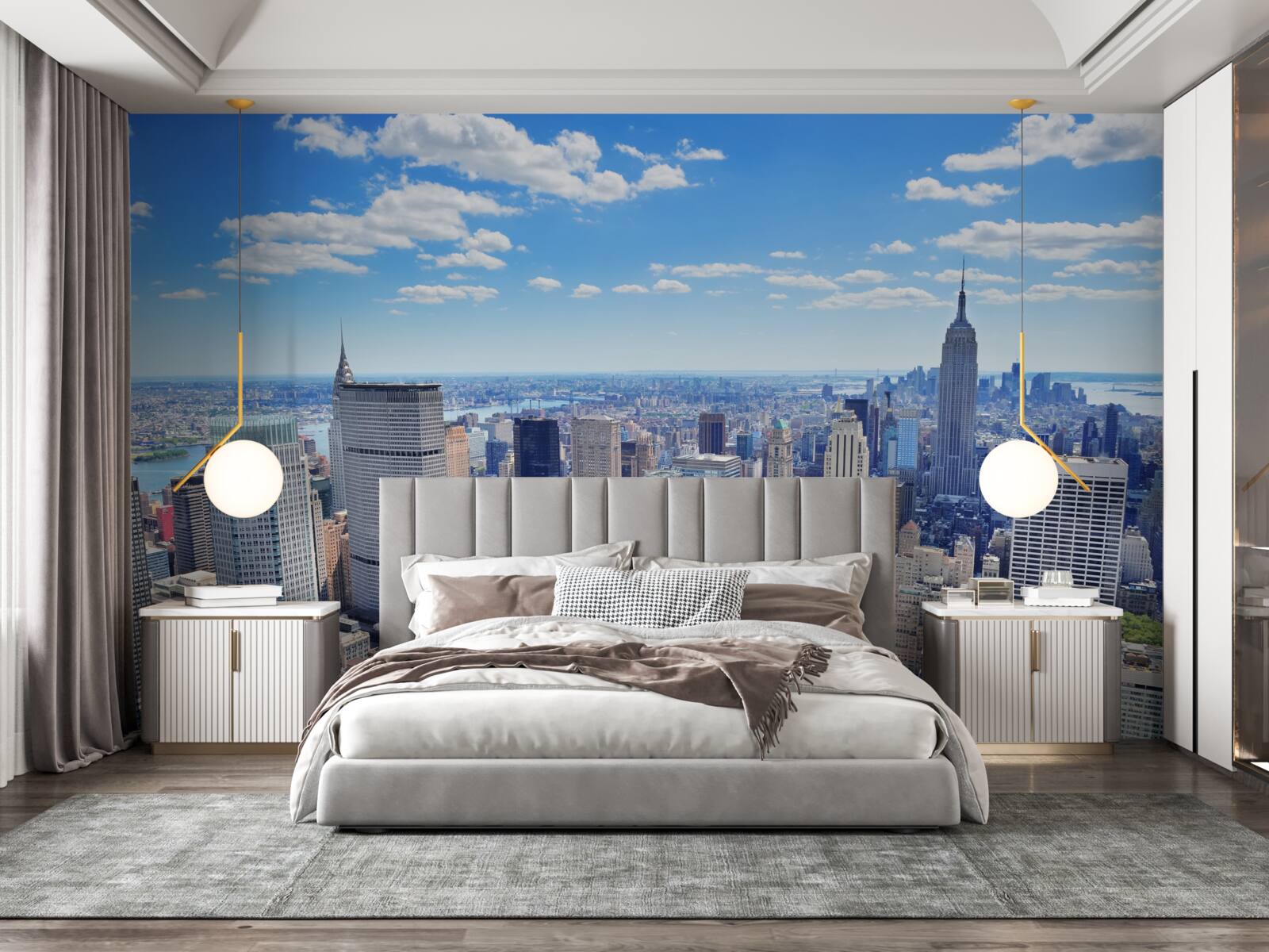 Fototapet deasupra zgârie-norilor din new york