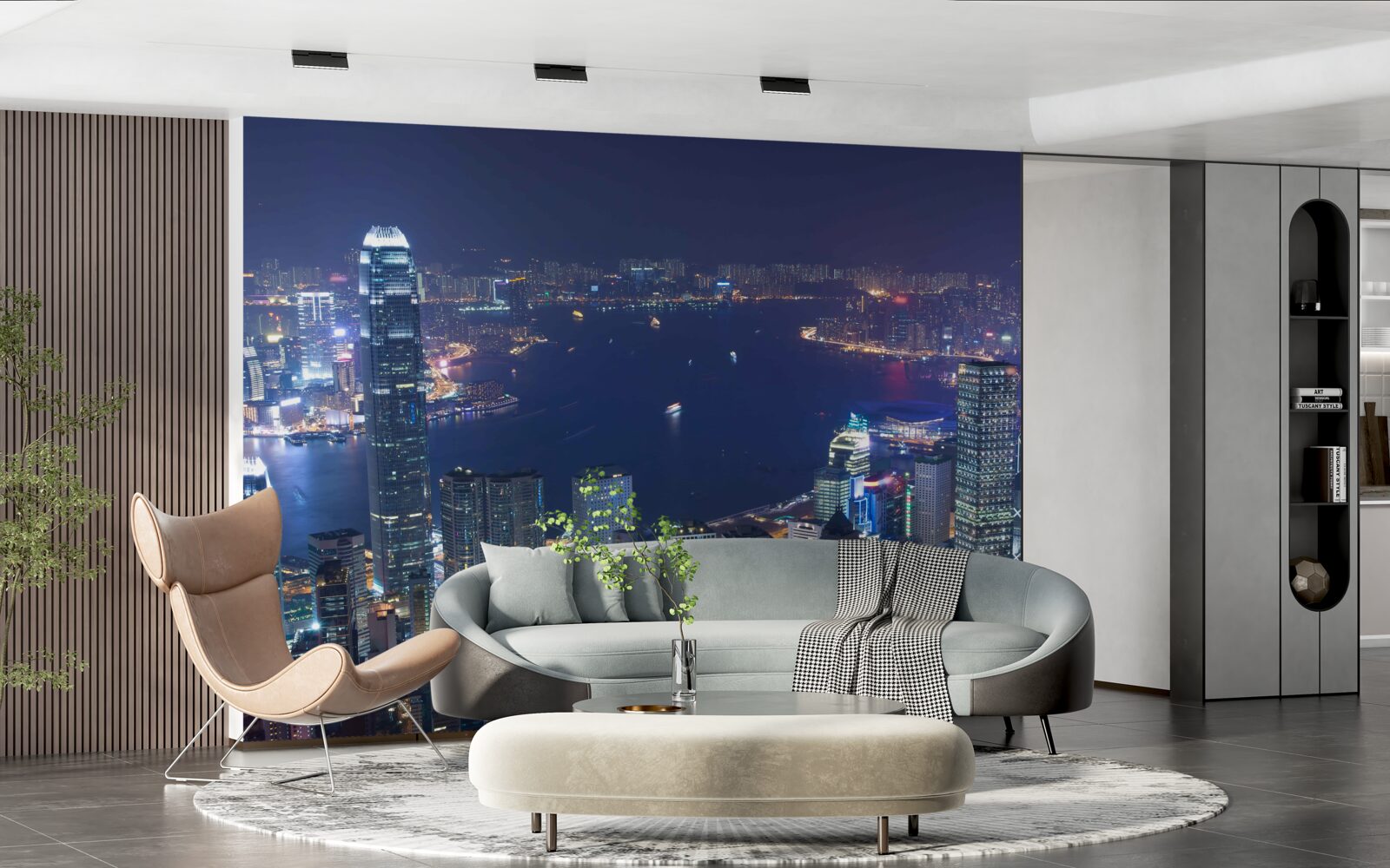 Fototapet megapolis noaptea